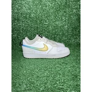 Nike Court Borough Low 2 Big Kid Size 4.5Y GS Youth White Casual Shoes Sneakers